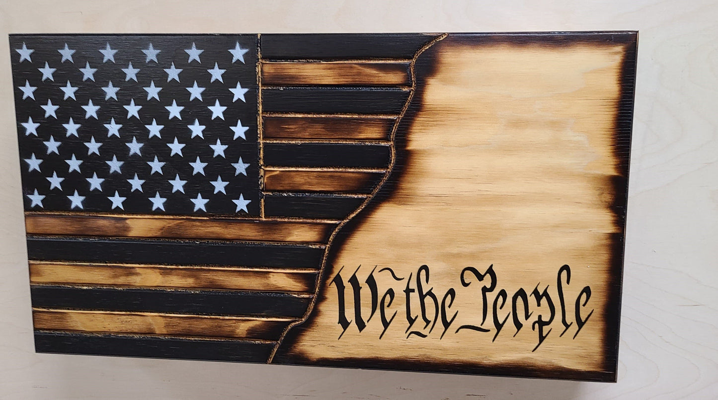 Liberty Home Concealment Mini American Flag Gun Concealment Case w/ Hybrid Design