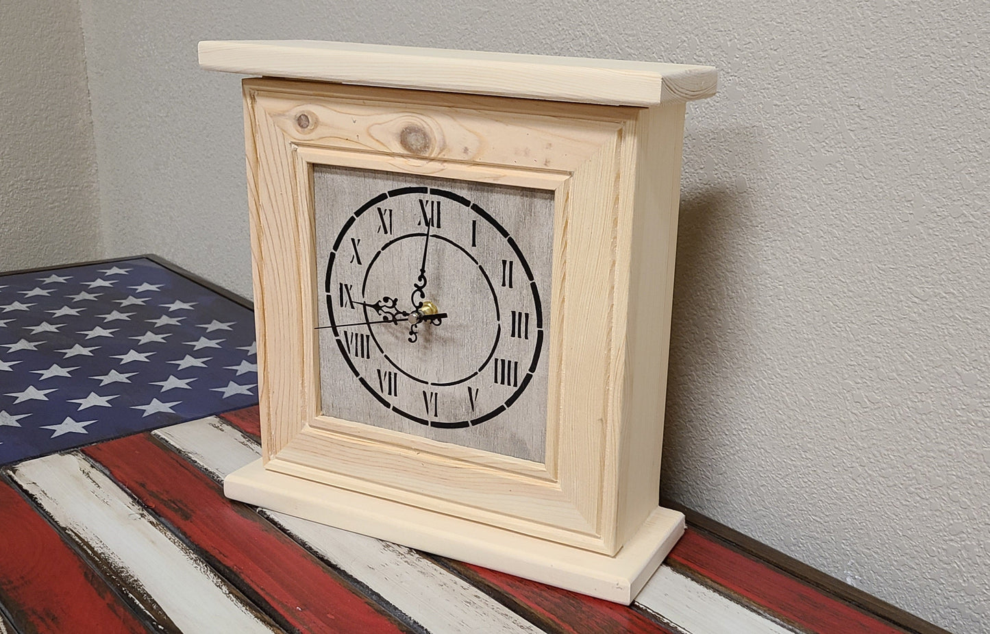 Liberty Home Concealment "Peacemaker” Wooden Gun Concealment Clock