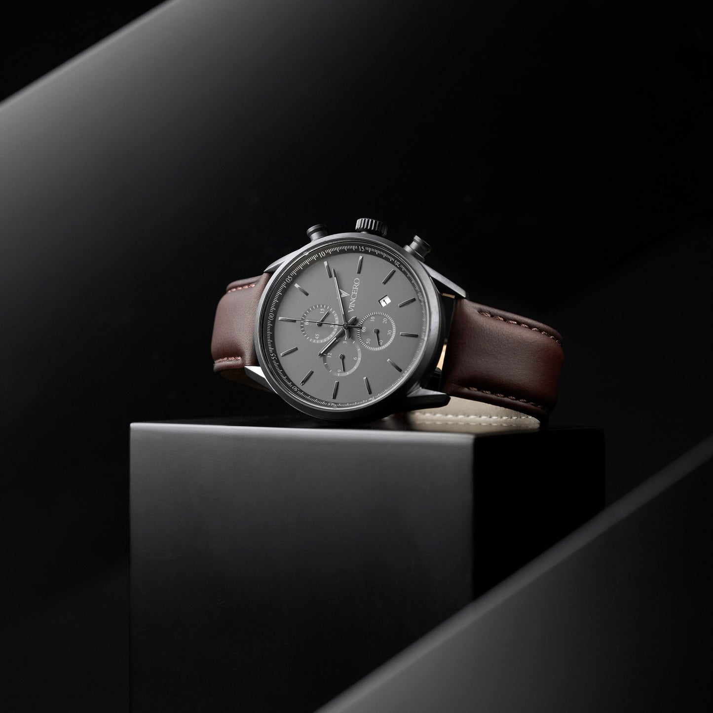 Vincero The Chrono S2 40mm - Gunmetal/Walnut