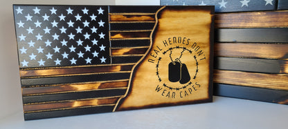 Liberty Home Concealment Hero's Don't Wear Capes Concealment Flag