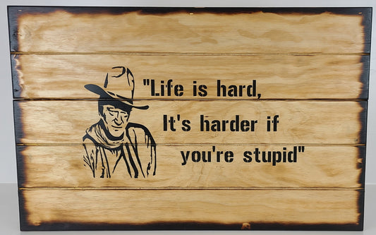 Liberty Home Concealment "Life Is Hard"  Hidden Gun Storage Sign