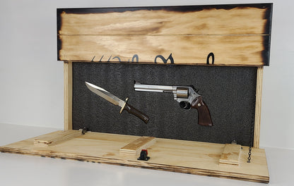 Liberty Home Concealment "We The People" Hidden Gun Storage Sign Charred
