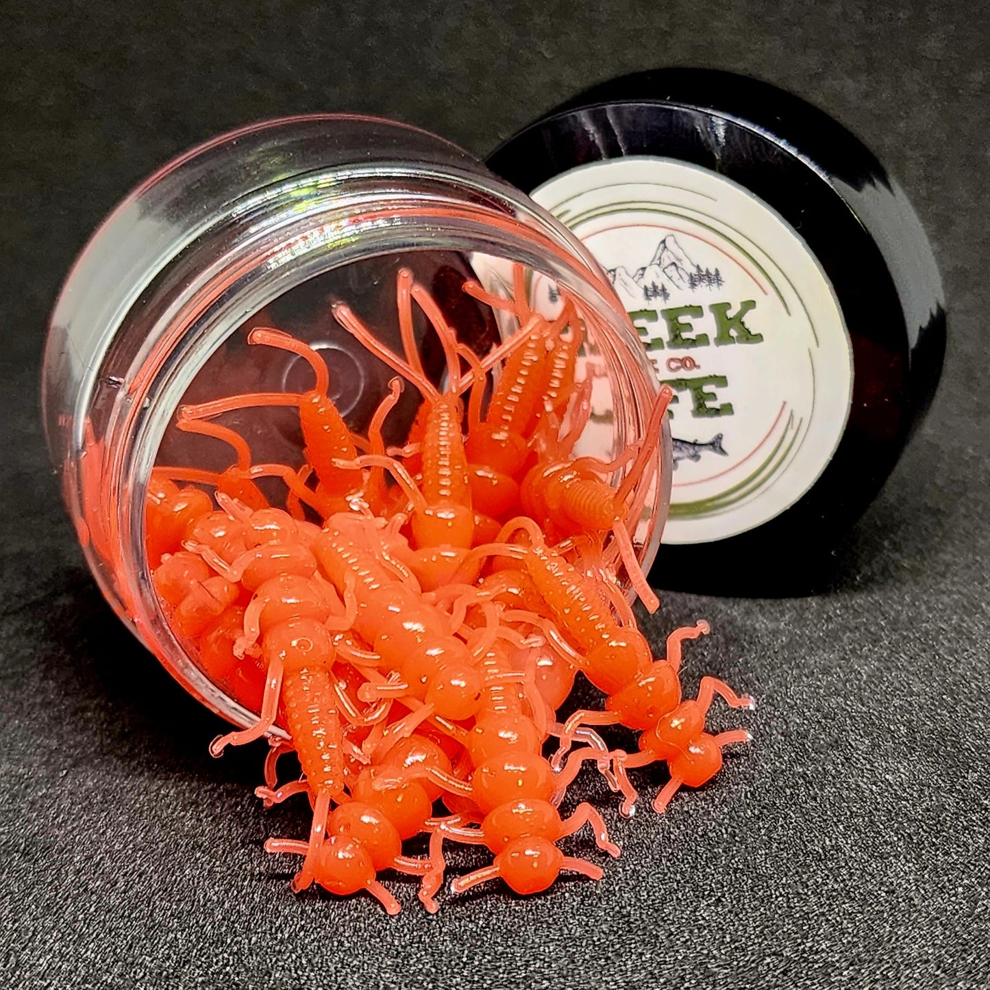 Creek Life Lures Jar of 1.4" Inch Micro Stonefly "The Appalachian Stoner"