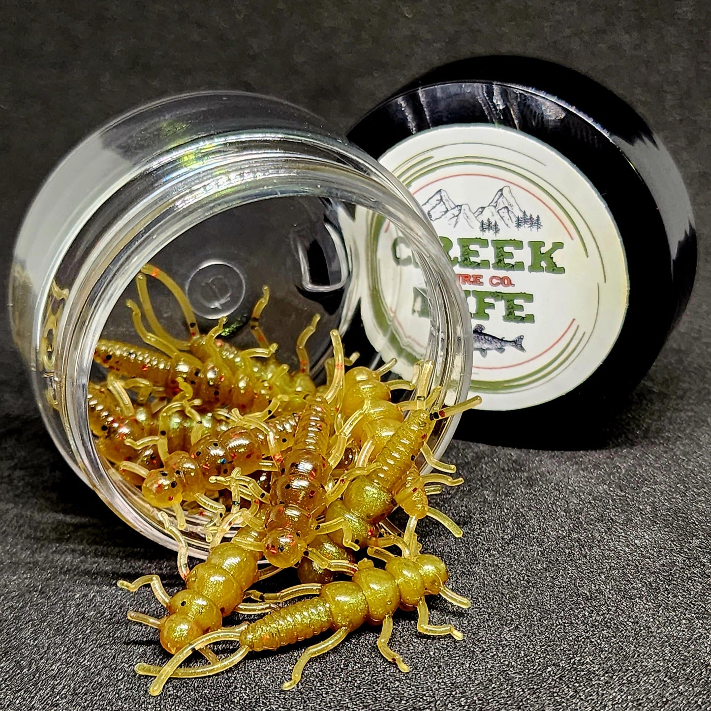 Creek Life Lures Jar of 1.4" Inch Micro Stonefly "The Appalachian Stoner"