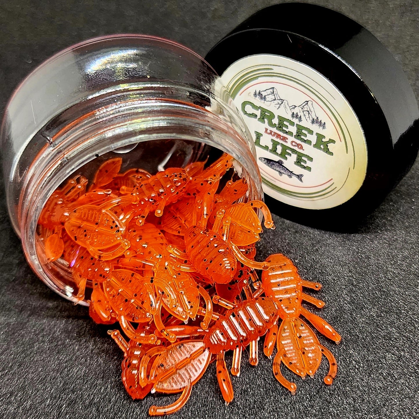 Creek Life Lures Jar of 1.3" Micro Creature Bait "The Anaconda Beaver"