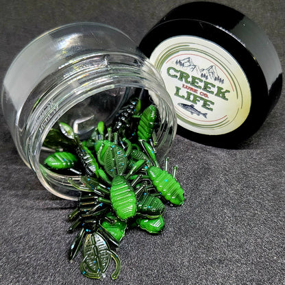 Creek Life Lures Jar of 1.3" Micro Creature Bait "The Anaconda Beaver"