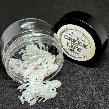 Creek Life Lures Jar of 1.3" Micro Creature Bait "The Anaconda Beaver"