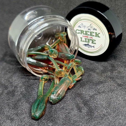 Creek Life Lures Jar of 1.7" Inch Micro Frog "The Creek Croaker"