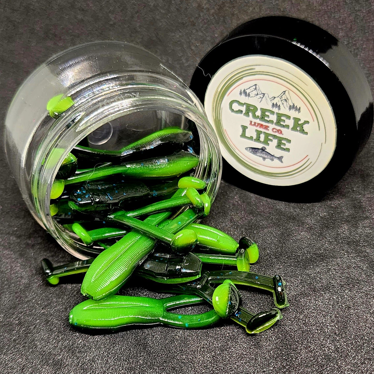 Creek Life Lures Jar of 1.7" Inch Micro Frog "The Creek Croaker"