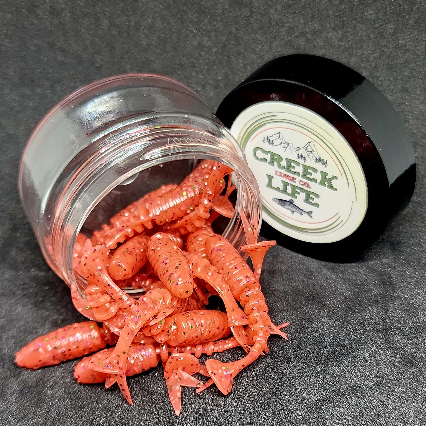 Creek Life Lures Jar of 2" Inch Micro Swimbait "Tennessee Creek Shark"