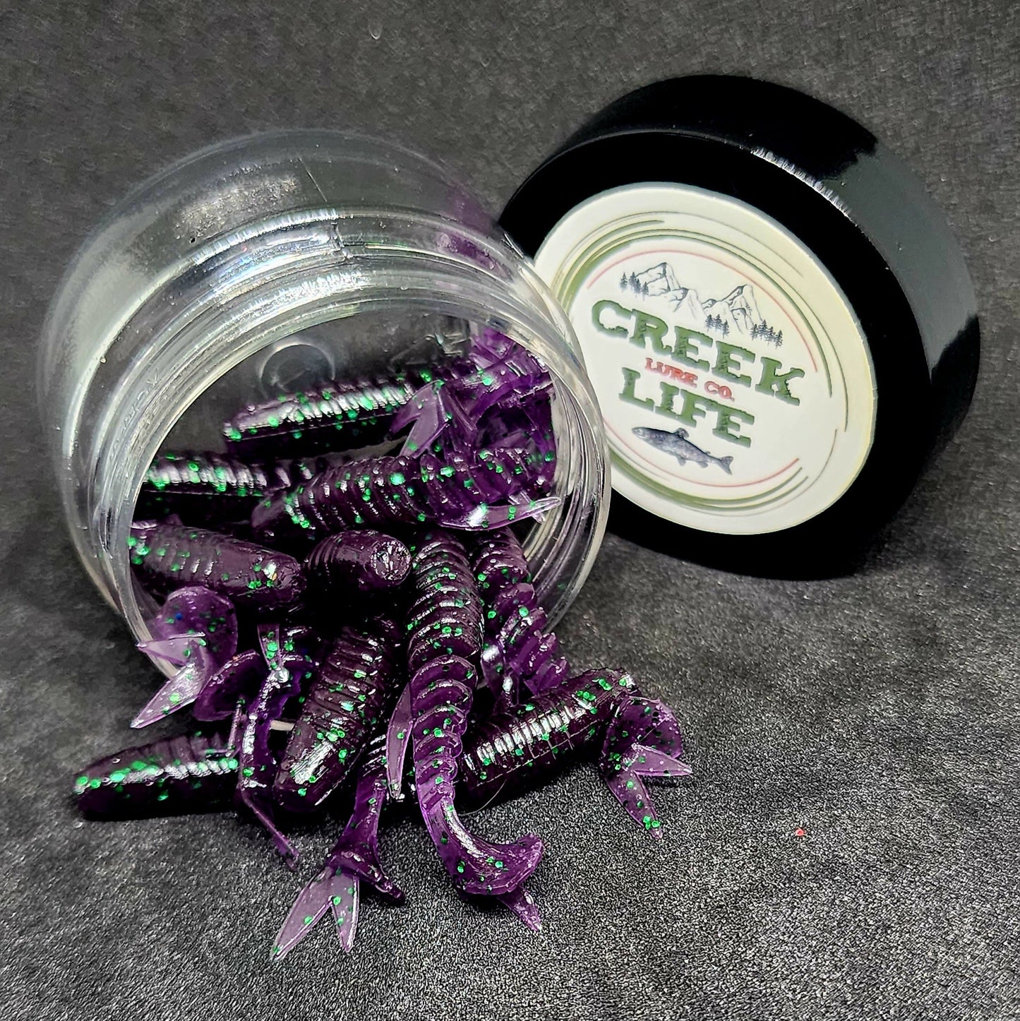 Creek Life Lures Jar of 2" Inch Micro Swimbait "Tennessee Creek Shark"