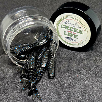 Creek Life Lures Jar of 2" Inch Micro Swimbait "Tennessee Creek Shark"