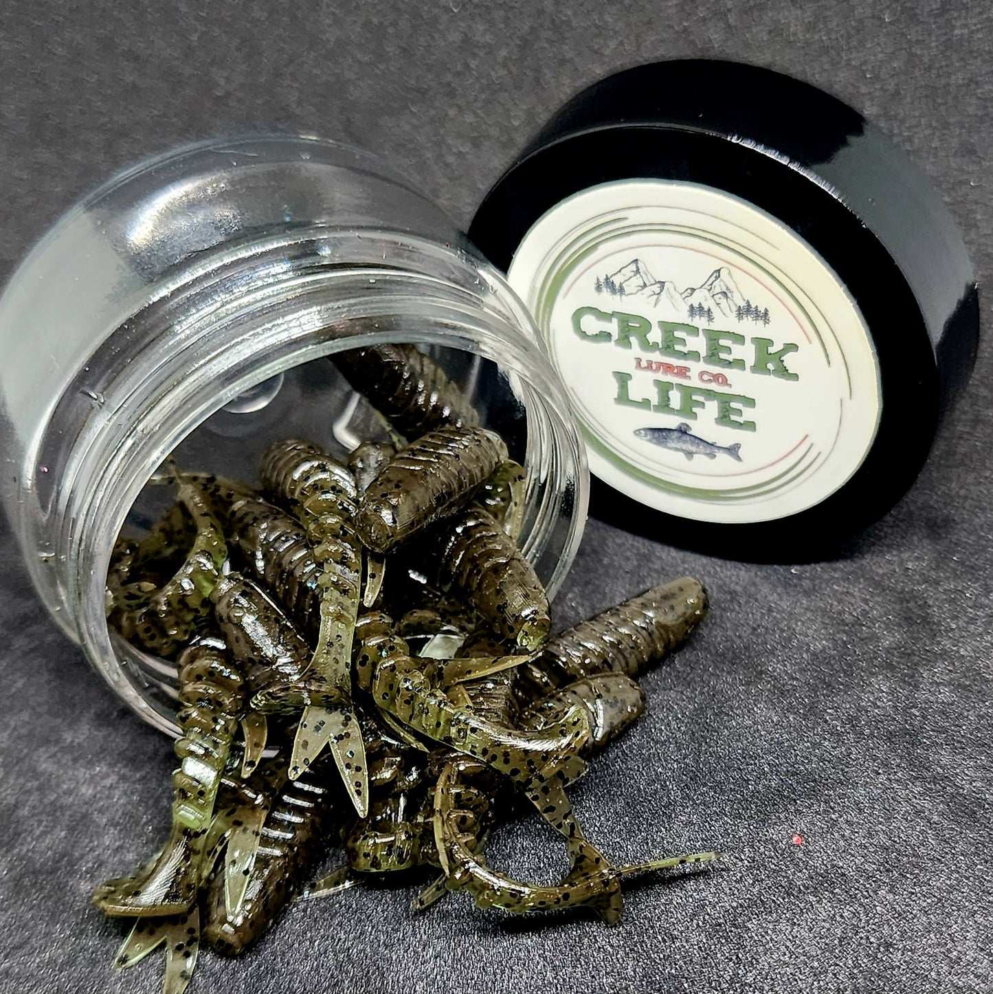 Creek Life Lures Jar of 2" Inch Micro Swimbait "Tennessee Creek Shark"