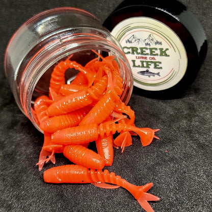 Creek Life Lures Jar of 2" Inch Micro Swimbait "Tennessee Creek Shark"