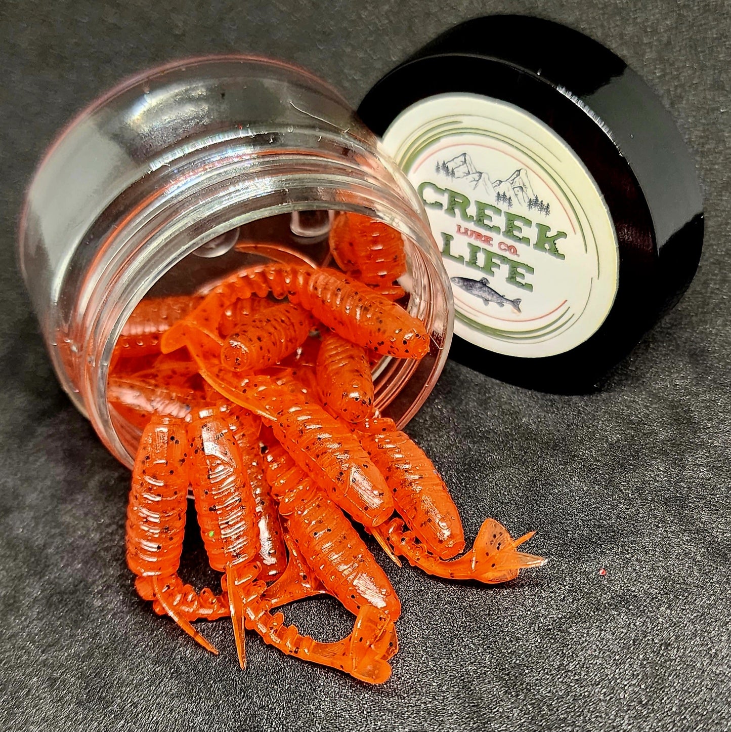 Creek Life Lures Jar of 2" Inch Micro Swimbait "Tennessee Creek Shark"