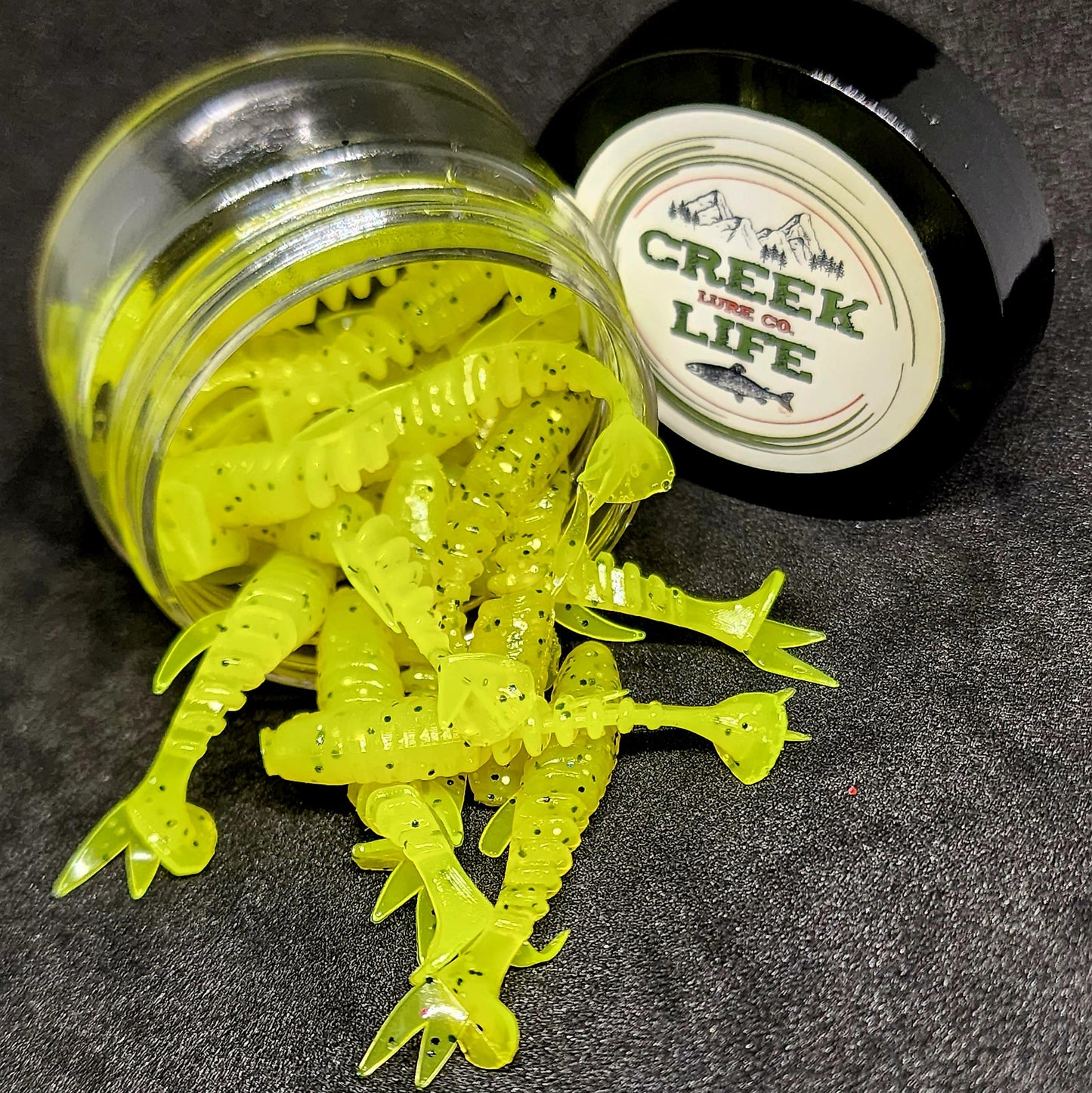 Creek Life Lures Jar of 2" Inch Micro Swimbait "Tennessee Creek Shark"