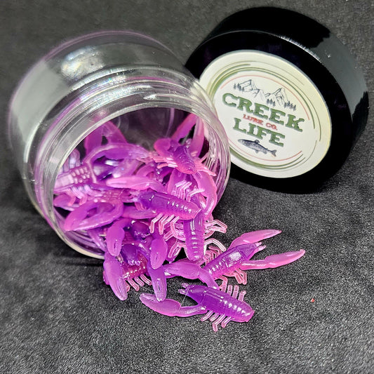 Creek Life Lures Jar of 1" Inch Micro Crayfish "The Creek Crawler"