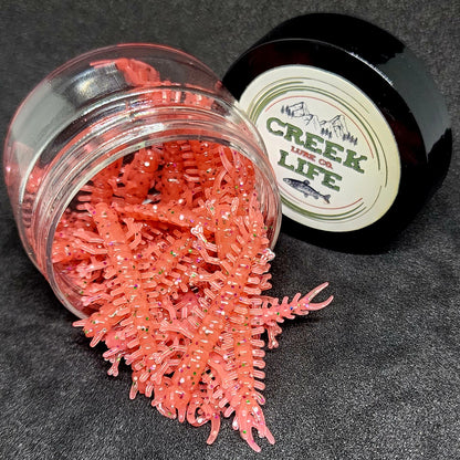 Creek Life Lures Jar of 1.8" Inch Micro Hellgrammite "The Ditch Devil"