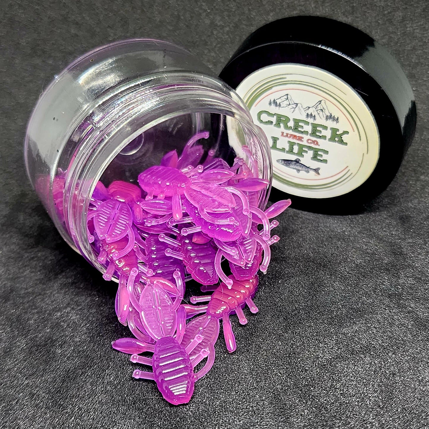 Creek Life Lures Jar of 1.3" Micro Creature Bait "The Anaconda Beaver"