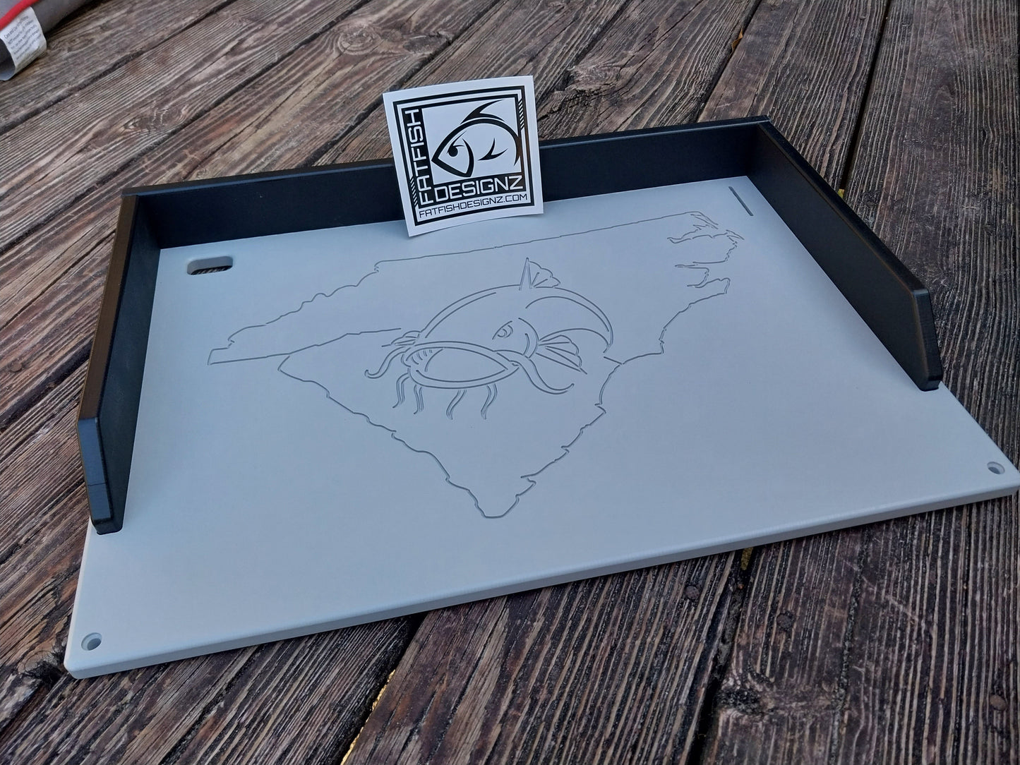 Fat Fish Designz Cutting Board w/ Your State and fish head