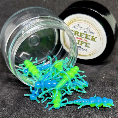 Creek Life Lures Jar of 1.4" Inch Micro Stonefly "The Appalachian Stoner"