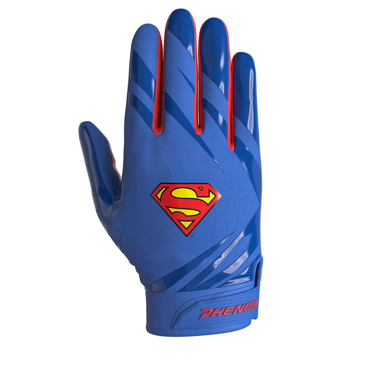 Superman Football Gloves - VPS5 by Phenom Elite