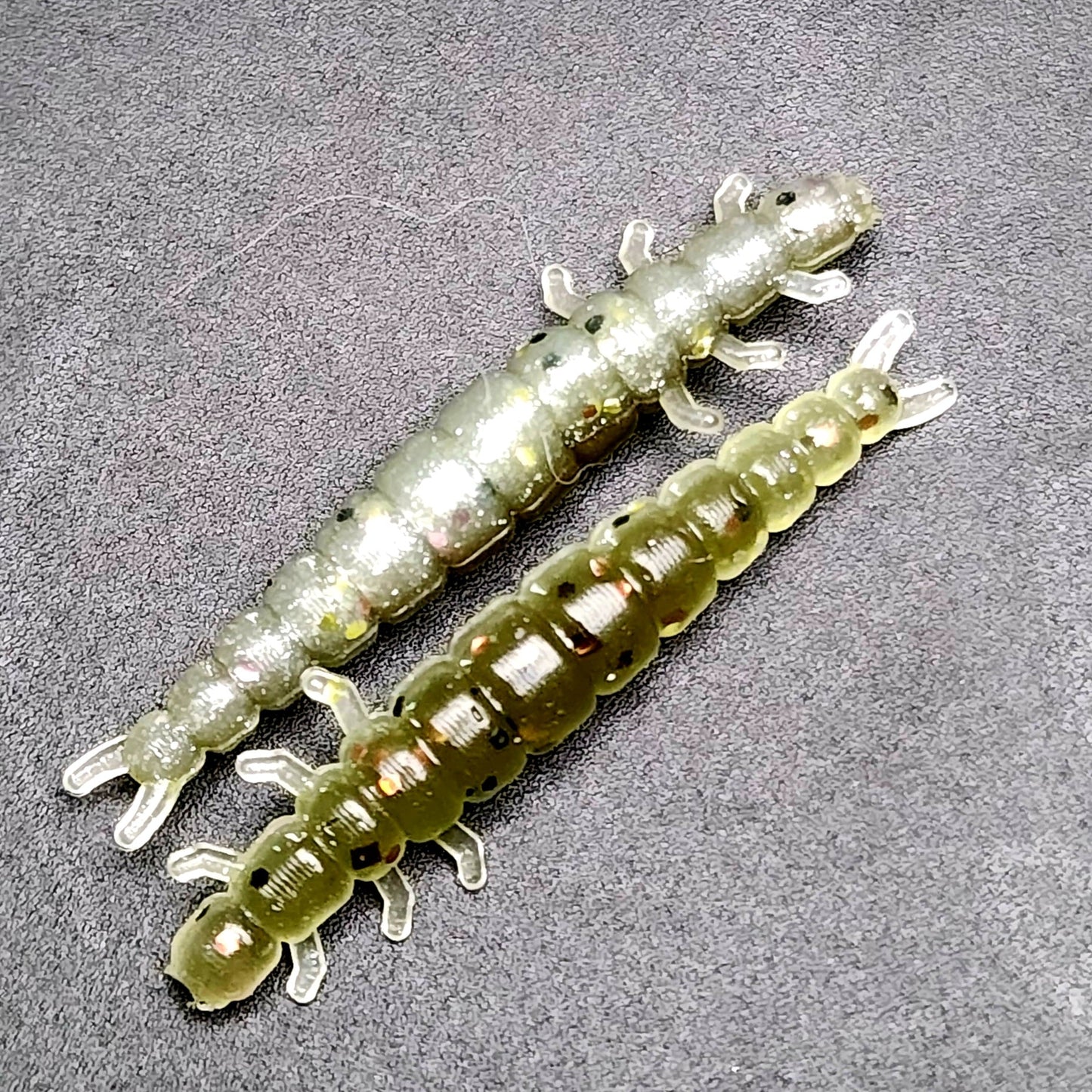 Creek Life Lures Jar of 1.3" Caddis Fly Larvae "Stream Weaver"