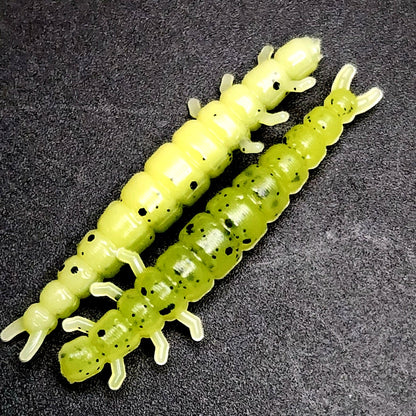 Creek Life Lures Jar of 1.3" Caddis Fly Larvae "Stream Weaver"