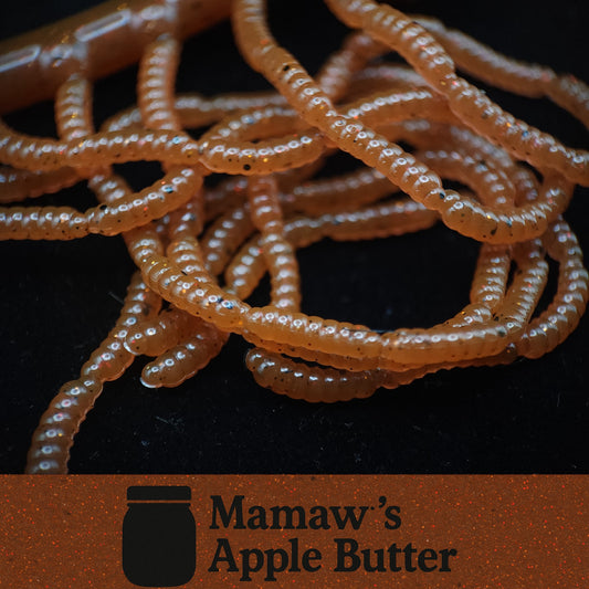 Creek Life Lure Co. 0.5" Inch Maggot Larvae "The Apple Maggot"