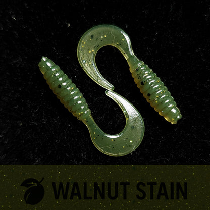 Creek Life Lure Co. Jar of 1" Micro Curl Tail Grub "The Tennessee Twister"