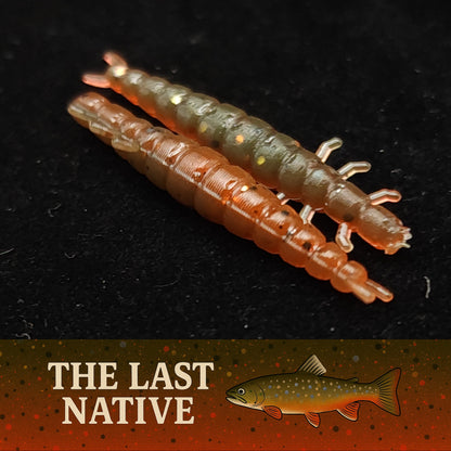 Creek Life Lure Co. Jar of 1.3" Caddis Fly Larvae "Stream Weaver"