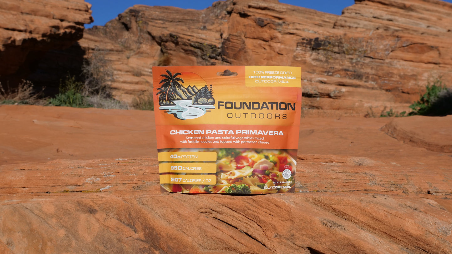 Foundation Outdoors Chicken Pasta Primavera Meal