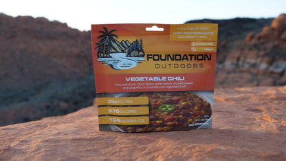Foundation Outdoors Vegan Vegetable Chili Meal