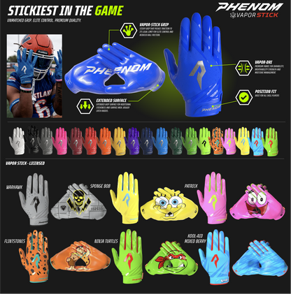 Phenom Elite Patrick Football Gloves - VPS5 By Phenom Elite