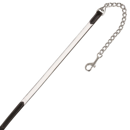 Bridles & Reins ExionPro Duo-Tone Leather Lead with Chain - White