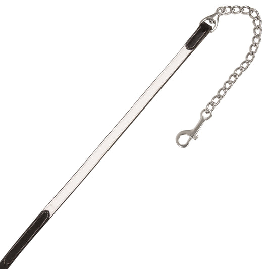 Bridles & Reins ExionPro Duo-Tone Leather Lead with Chain - White