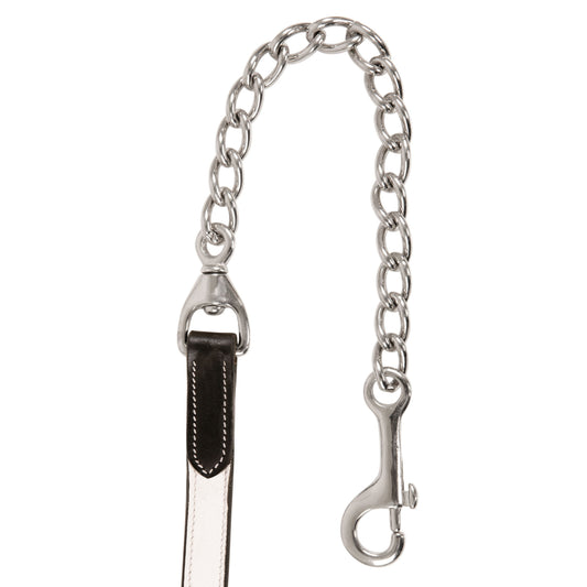 Bridles & Reins ExionPro Duo-Tone Leather Lead with Chain - White