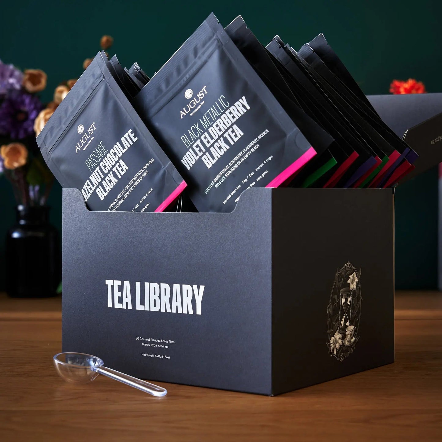 August Uncommon Tea Tea Library - Deluxe 30 Tea Sampler. Gotta taste em all!