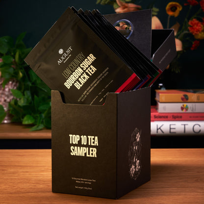 August Uncommon Tea Top 10 Sampler - Taste Ten Trending Teas
