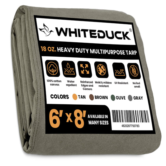 White Duck Outdoors - 18 oz. 100% Cotton Canvas Tarp