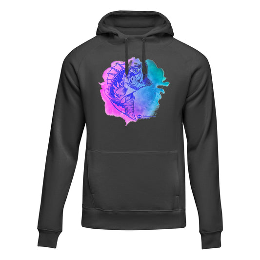 Outdoorzees Watercolor Fishing Unisex Hoodie