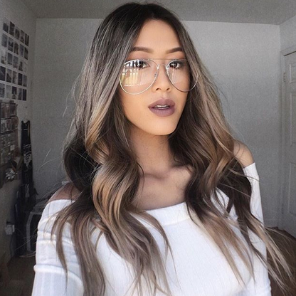 zeroUV Retro Full Metal Aviator Sunglasses With Clear Lenses Glasses 9591