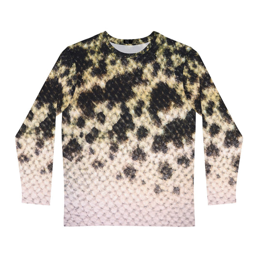 Texas Rigged Tees Black Crappie — Unisex Long Sleeve  (SPF 50+)