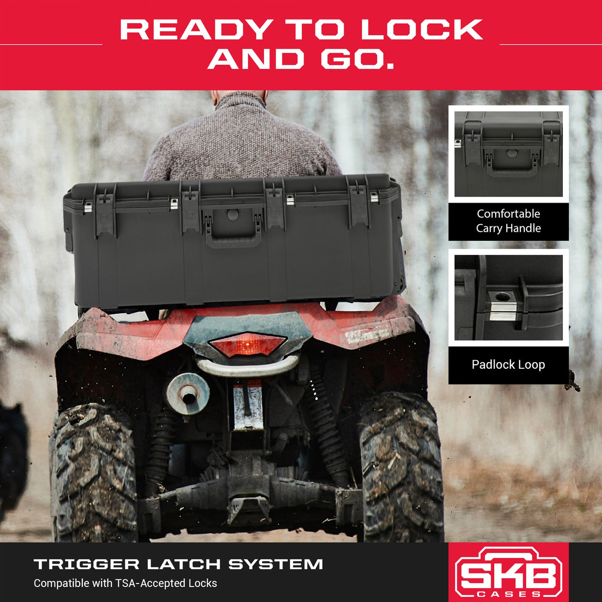 SKB iSeries 10 Point Vapor RS470 Heavy Duty UV Resistant Crossbow Case, Black