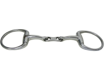 AJ Tack French Link Curved Eggbutt Snaffle Bit