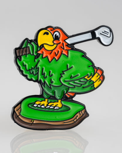 Pins and Aces Margaritaville - Golfing Parrot Ball Marker