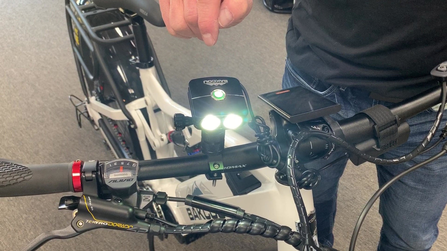 Bakcou 2200 Lumen GoPro Mount Electric Bike Headlight