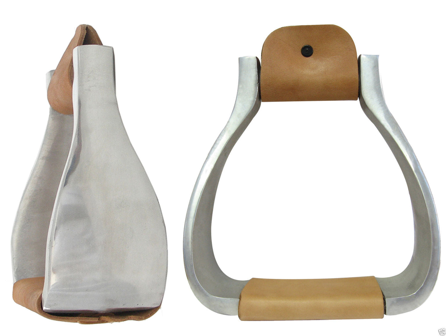 AJ Tack Aluminum 3" Extra Wide Bell Stirrup