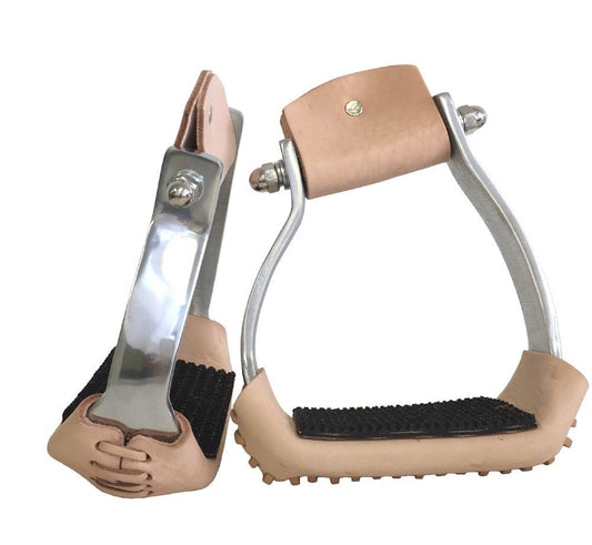 AJ Tack Aluminum Angled Wide Stirrups