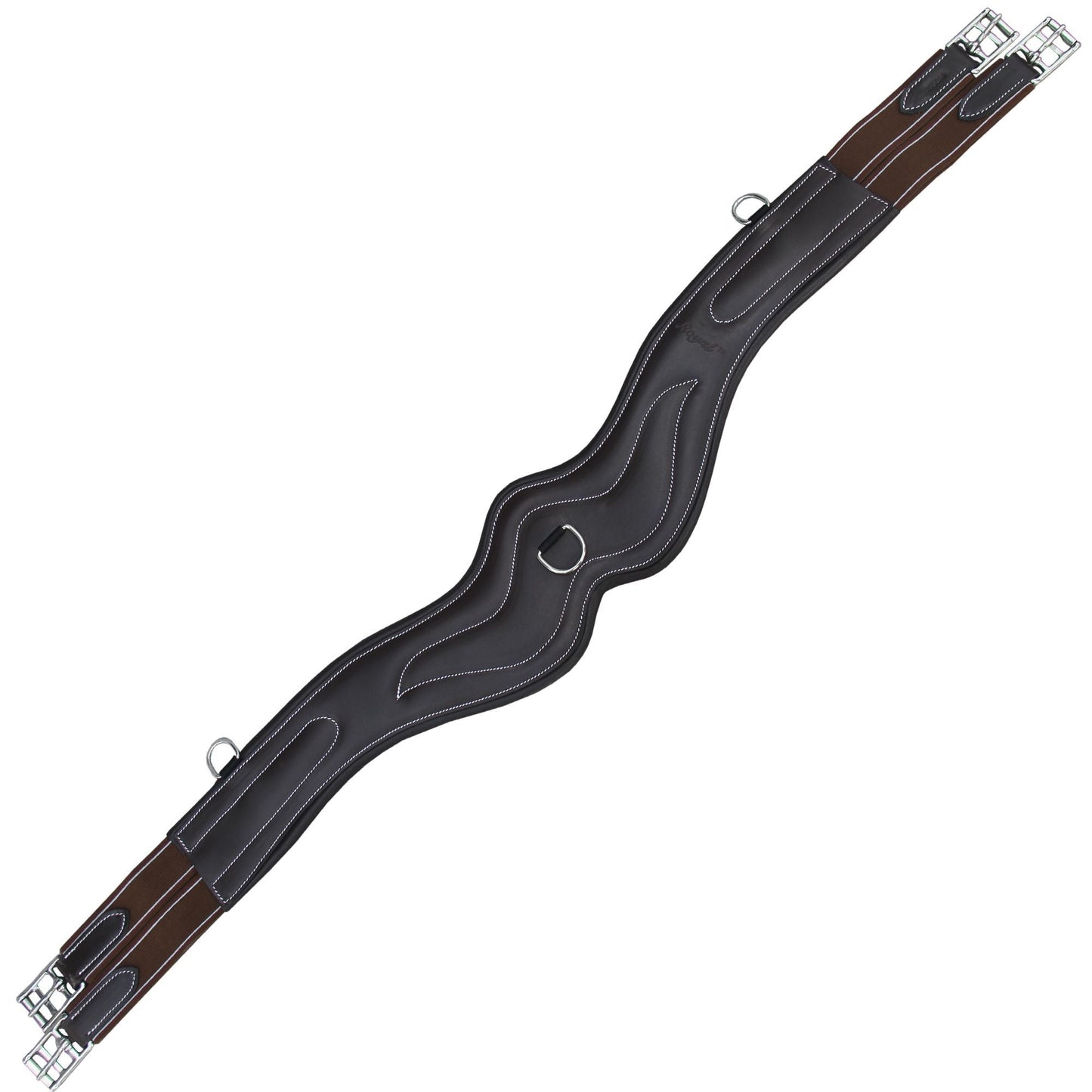 Bridles & Reins ExionPro 'AdaptLine' Wave Over Lay Girth - Matching Elastic